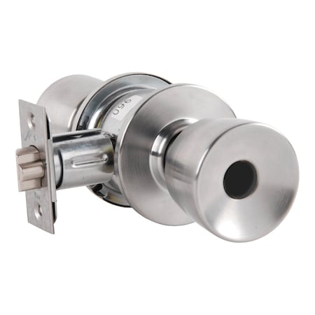 Arrow Lock Grade 2 Storeroom Cylindrical Lock, Darrin Knob, Conventional Less Cylinder, Satin Chrome Finish MK12-DD-26D-LC